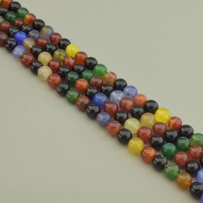 Нитка Агат 36 см. 10 мм. (Без замка)