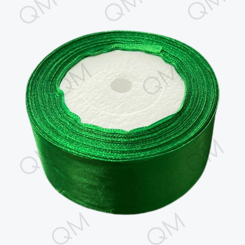 Лента атласная 4 см 25 ярдов (зеленая) №019