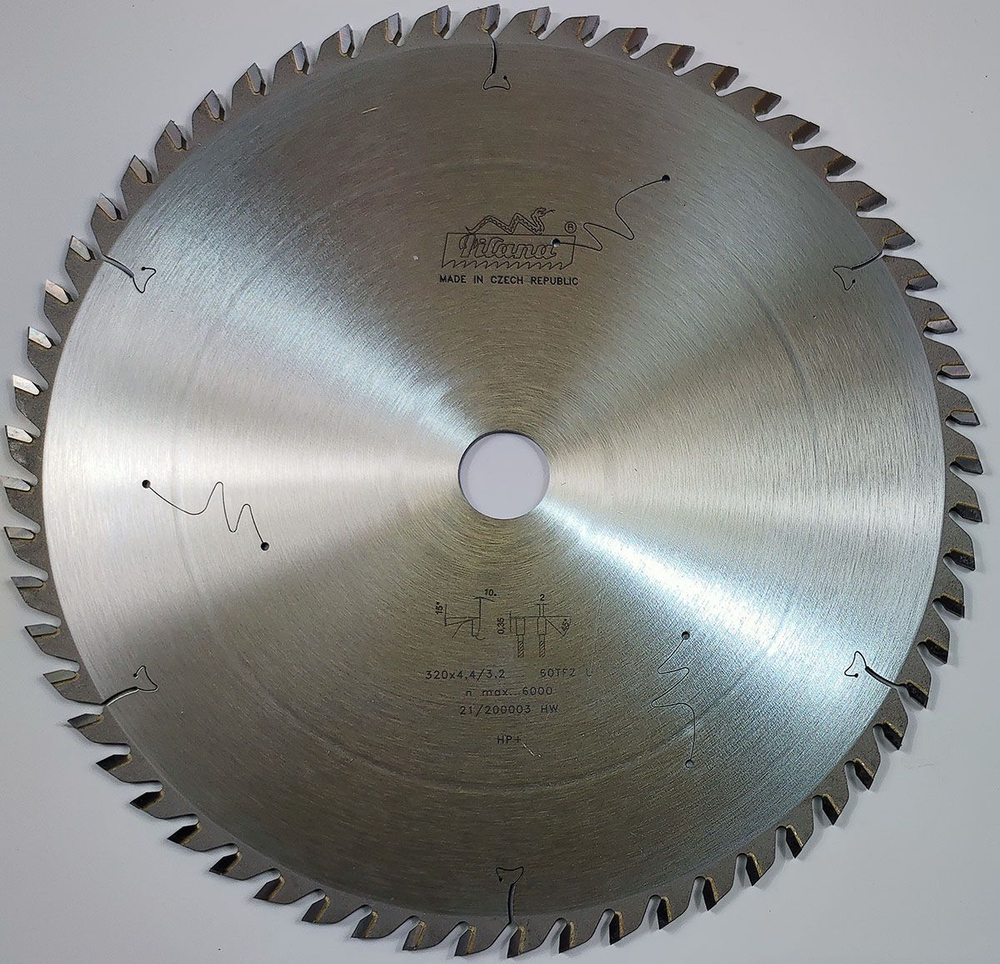 Пила дисковая TCT "Pilana" 320x4.4/3.2x30 z60 97 TFZ L HP+