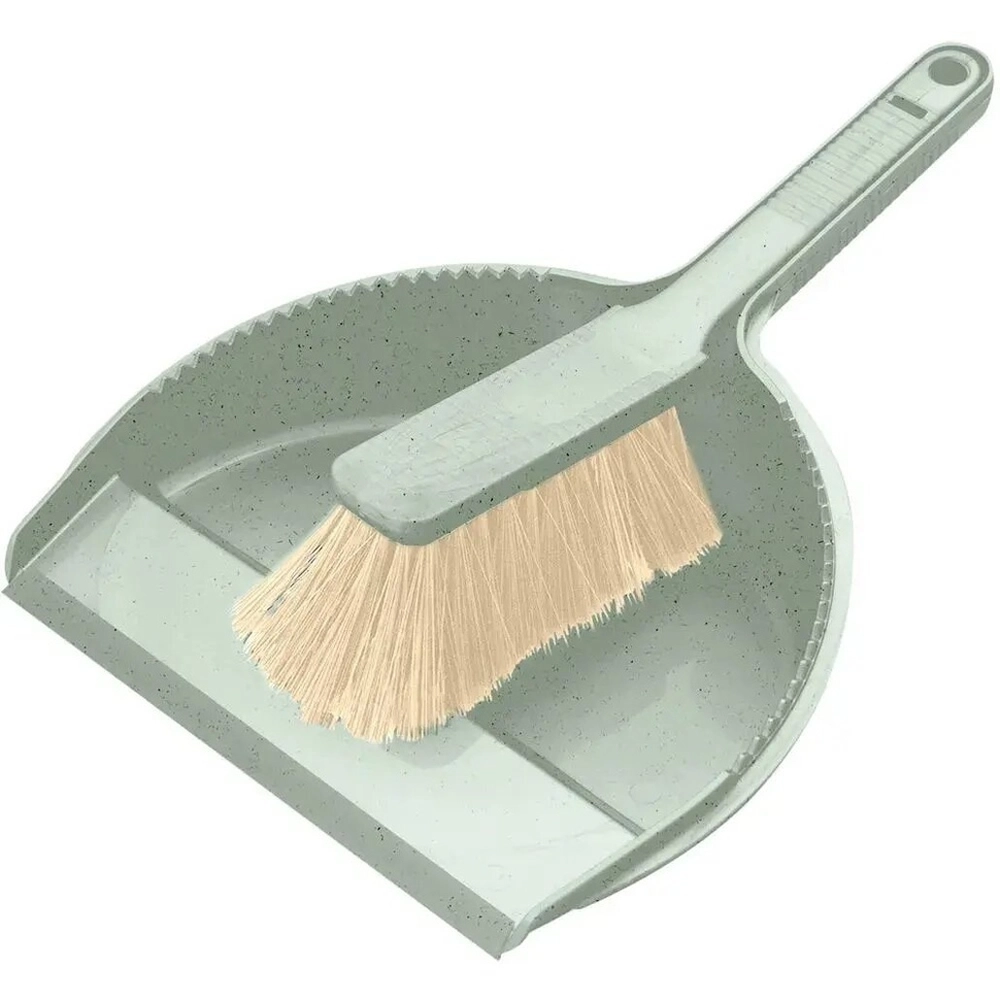 Комплект щетка-сметка Greenland с квадратным совком с кромкой (зеленый ф (комплект 8 шт)