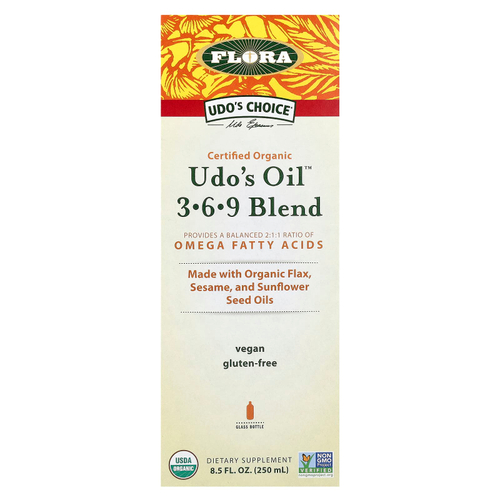 Flora, Udo's Choice, органическая смесь Udo's Oil 3,6,9, 250 мл (8,5 жидк. унции)