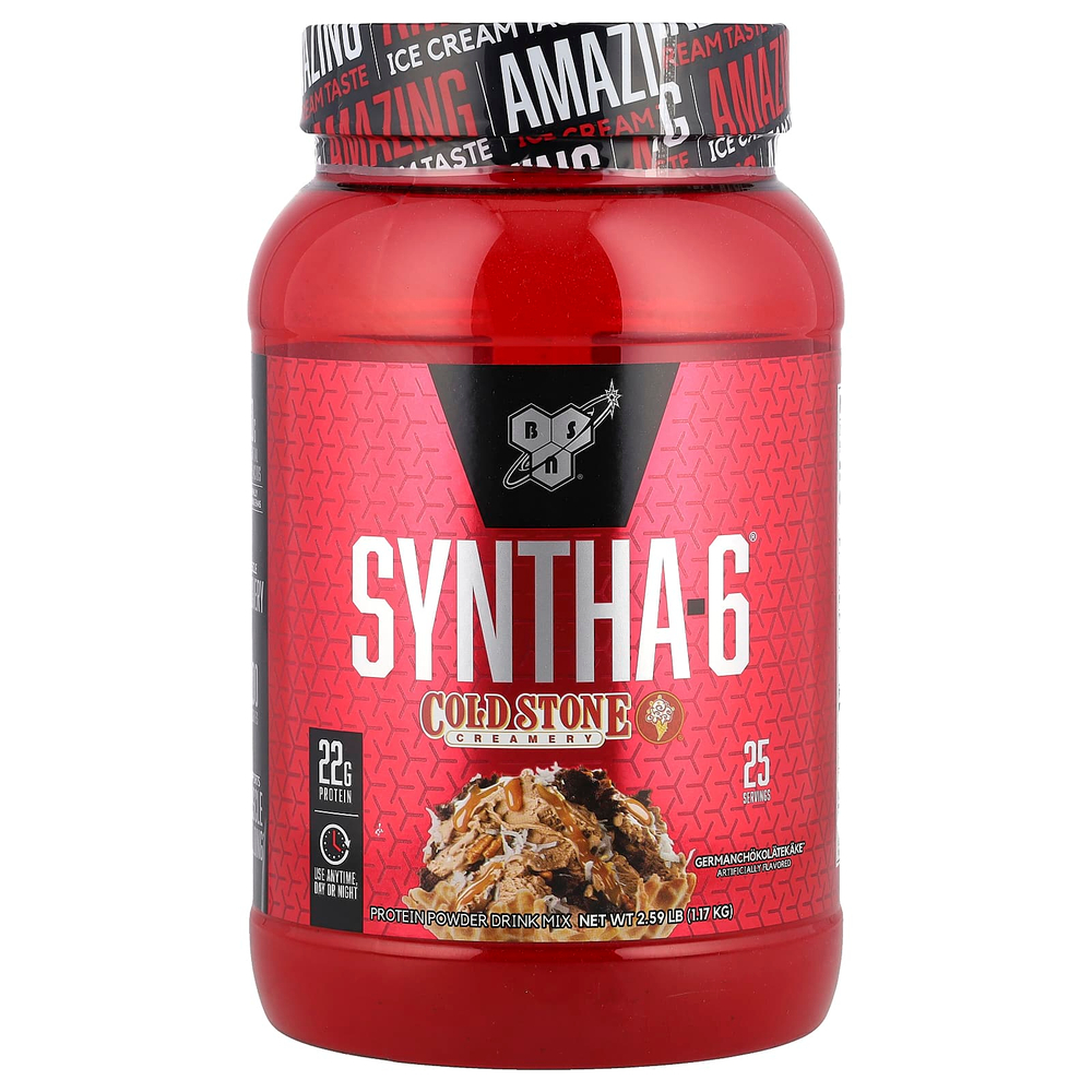 BSN, Syntha-6, маслобойна с холодными камнями, германхолатекаке, 1,17 кг (2,59 фунта)