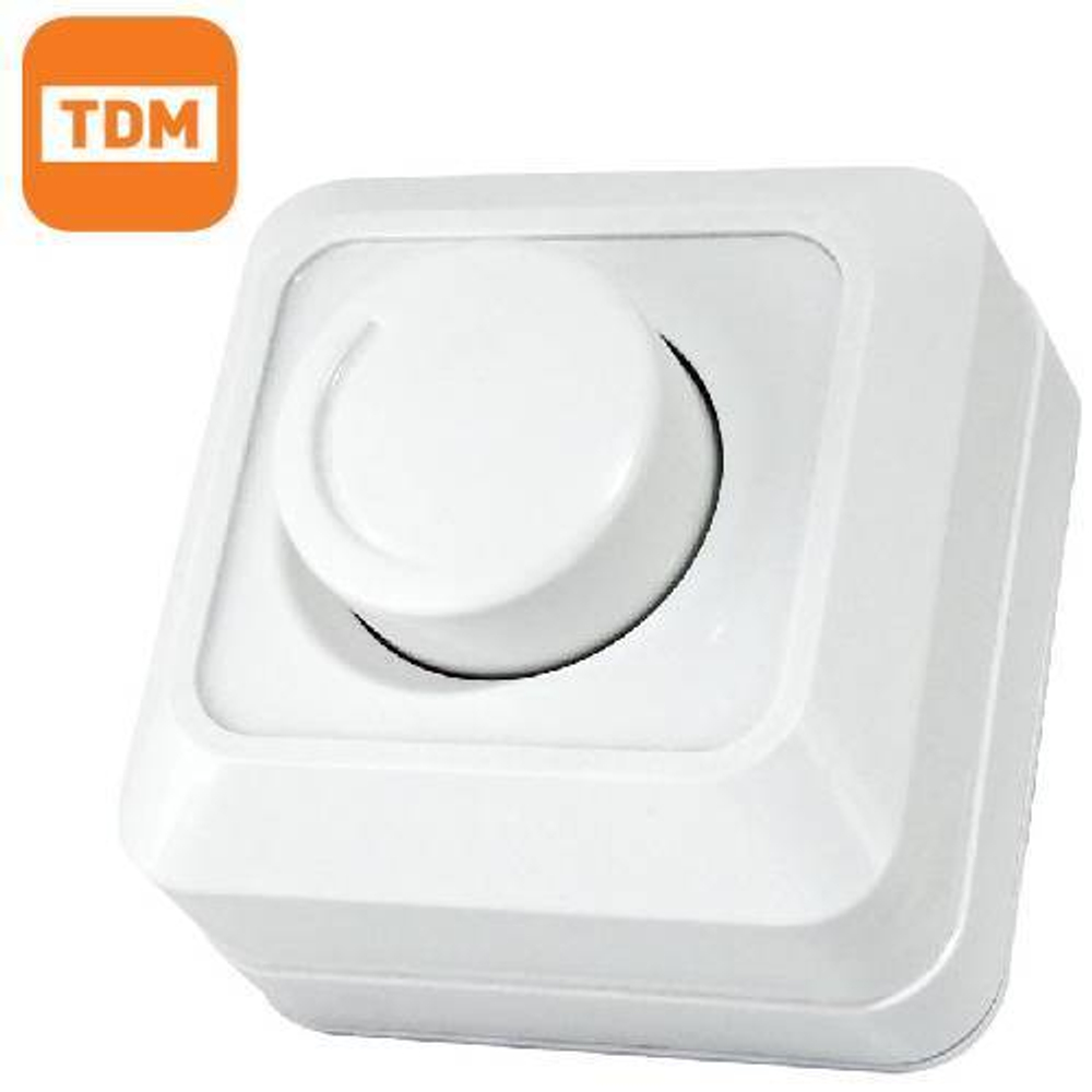 Диммер накл. 600Вт IP20 (белый) Ладога TDM SQ1801-0109