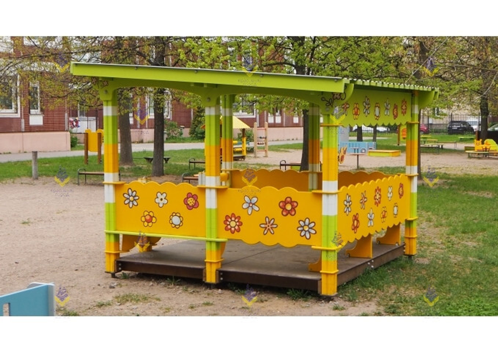 Беседка «Весна» 3х3 со скамьями