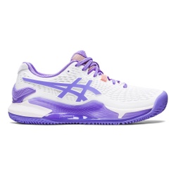 Женские теннисные кроссовки ASICS Gel-Resolution 9 Clay Court Shoe Women - White, Lilac