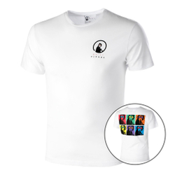 Мужское теннисное поло Quiet Please Overruled Monkey T-Shirt Men - White, Multicoloured
