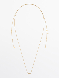 Massimo Dutti Колье-трансформер, золотистый