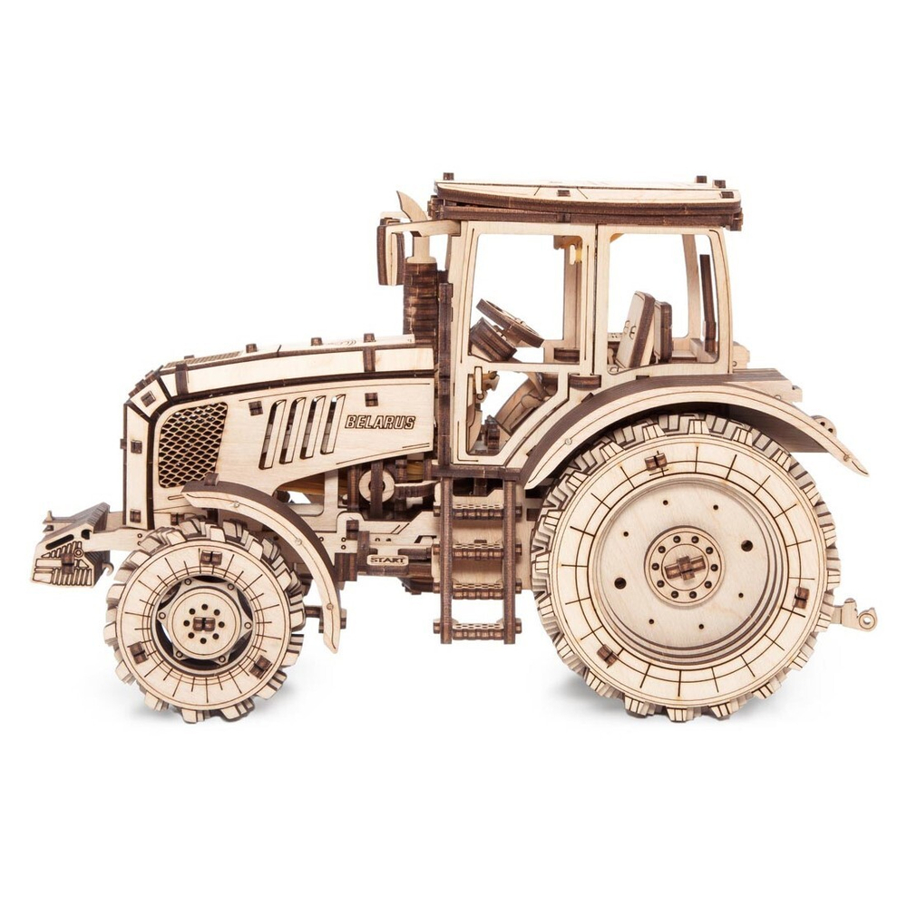 Трактор Беларус-2022 от EWA - Деревянный конструктор, сборная модель, механический 3D пазл