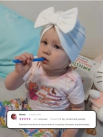 Чалма осенняя детская с бантиком