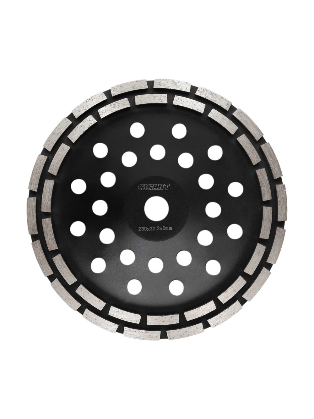 Чашка алмазная зачистная, 230 мм двухрядная Gigant G-10014