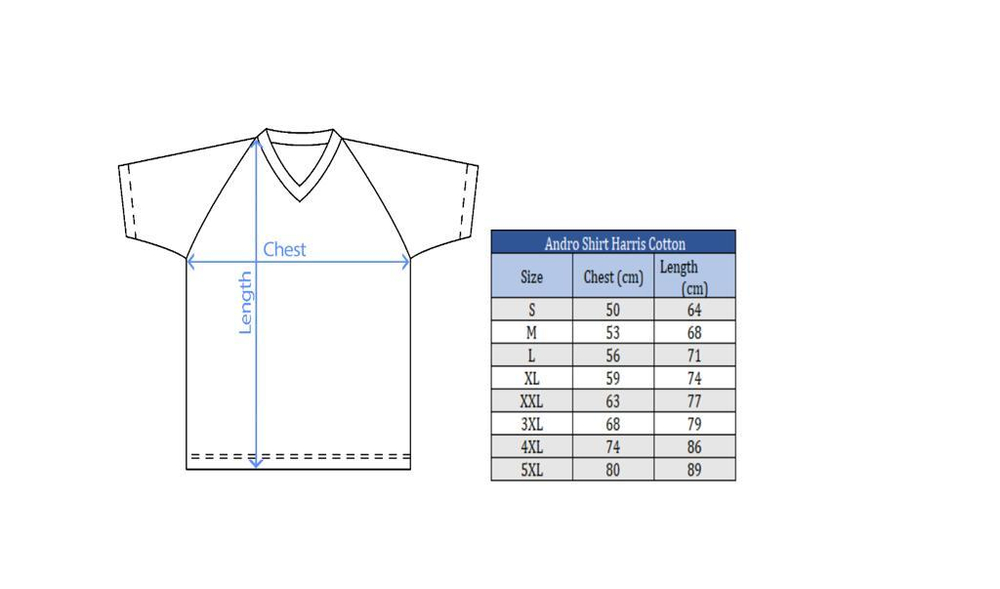 Andro Shirt Harris Cotton red/black