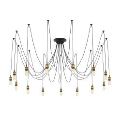 Citilux Эдисон CL451151 Люстра паук Венге Бронза