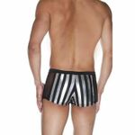Мужские трусы боксеры в черно-серебристую полоску La Blinque LB15538
