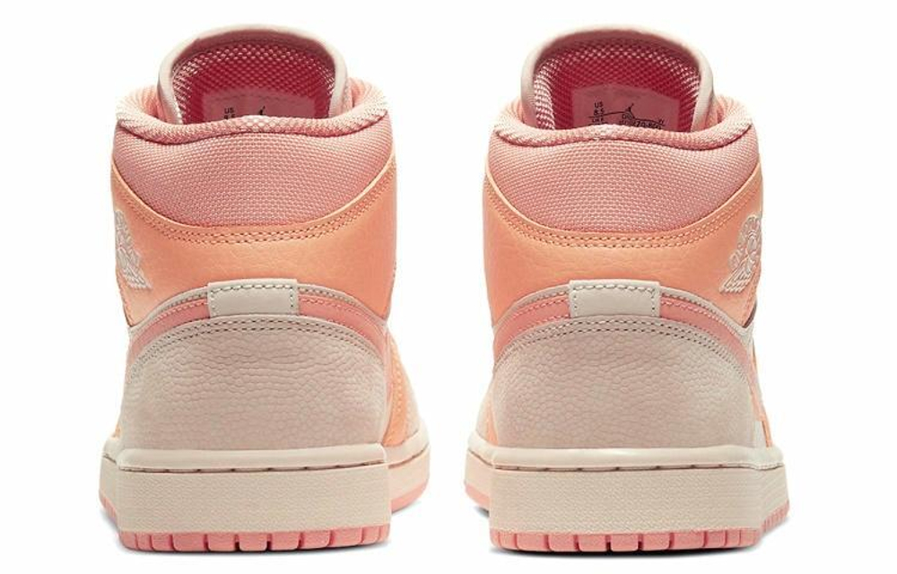 Кроссовки Jordan Air Jordan 1 Mid "Apricot Orange" (Женская размерная сетка)