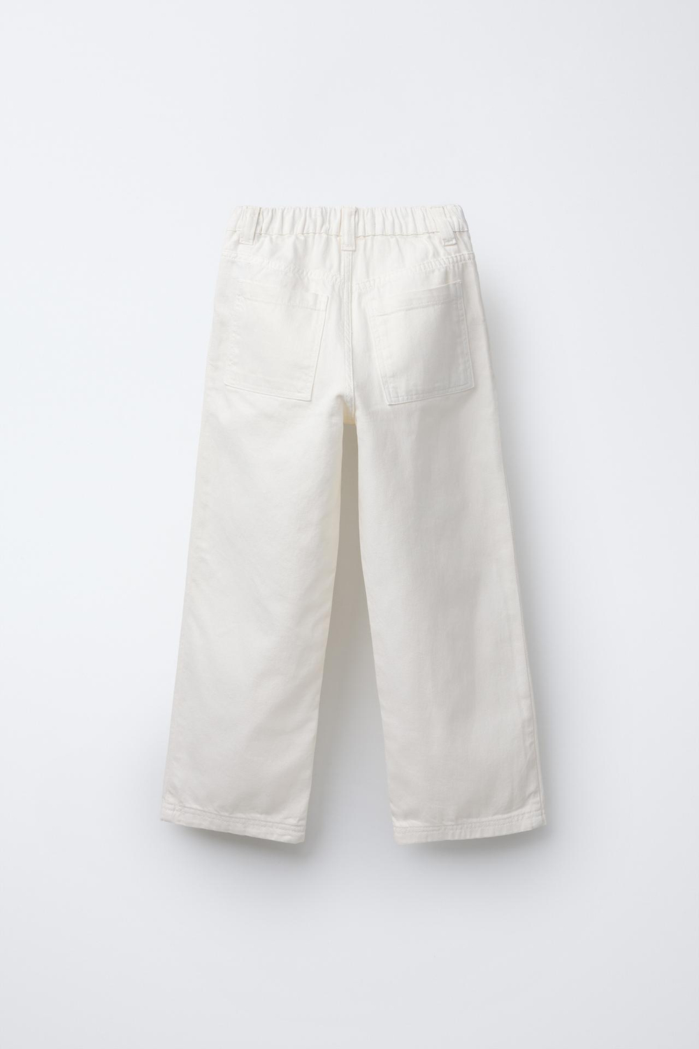 ZARA ДЖИНСЫ СВОБОДНОГО КРОЯ, ЭКРЮ