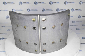 Колодка тормозная задняя SHACMAN X3000 HD90149340093/HD90149340095 в сборе под 2 пружины