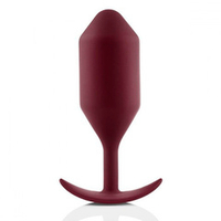 Бордовая пробка для ношения 14см b-Vibe Snug Plug 5 BV-013-DRD