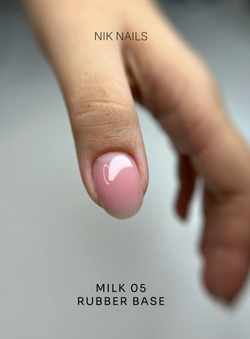 Камуфлирующая база Nik Nails Rubber Base Milk №05 15g