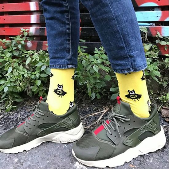 Носки DC COMICS "Бэтмен - летучая мышь", р-р 36-42  (желтый/аниме)