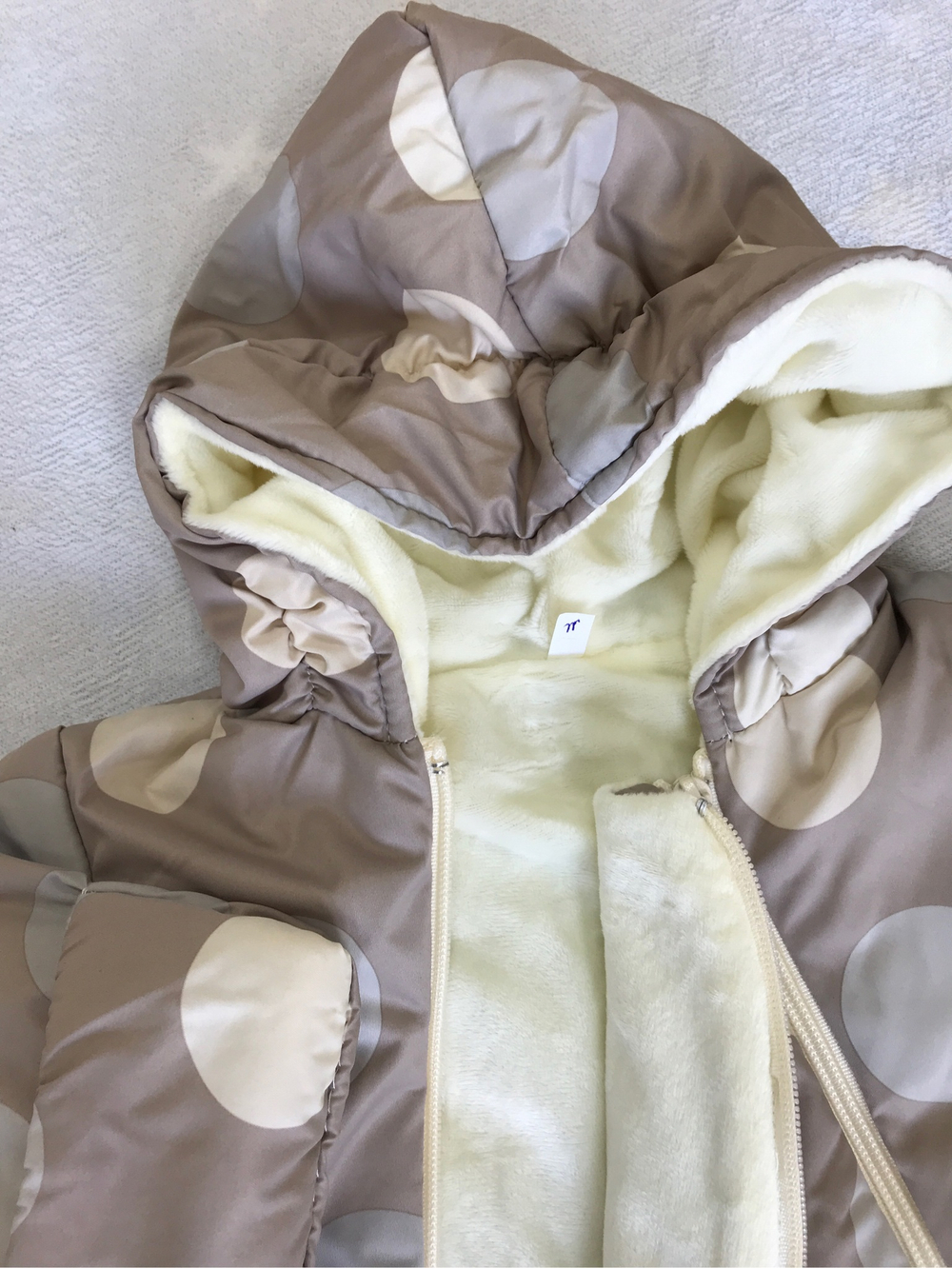 Комбинезон на осень-весну, Модель: 031 "Круги" (ИП Петрова Г.Г.) (Цвет: Черный, Размер: 80)