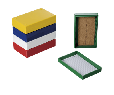 Планшет для хранения и архивирования микропрепаратов, на 25 стекол, подложка, АБС-пластик