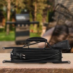 Удлинитель силовой ЭРА GREEN LINE FR-10-20m Greenline на рамке 1 розетка без заземления 20м ПВС 2x1мм2 | Силовые удлинители