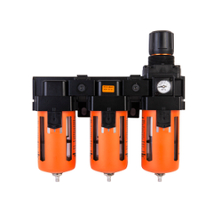 WDK-70744 Блок подготовки воздуха 1/2" трехступенчатый с влагомаслоотделителем, регулятором и маноме