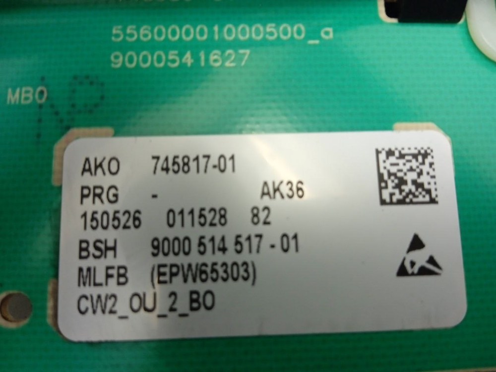 WLG20240OE кт2 Модуль управления и индикация для стиральной машины Bosch Maxx5 б/у