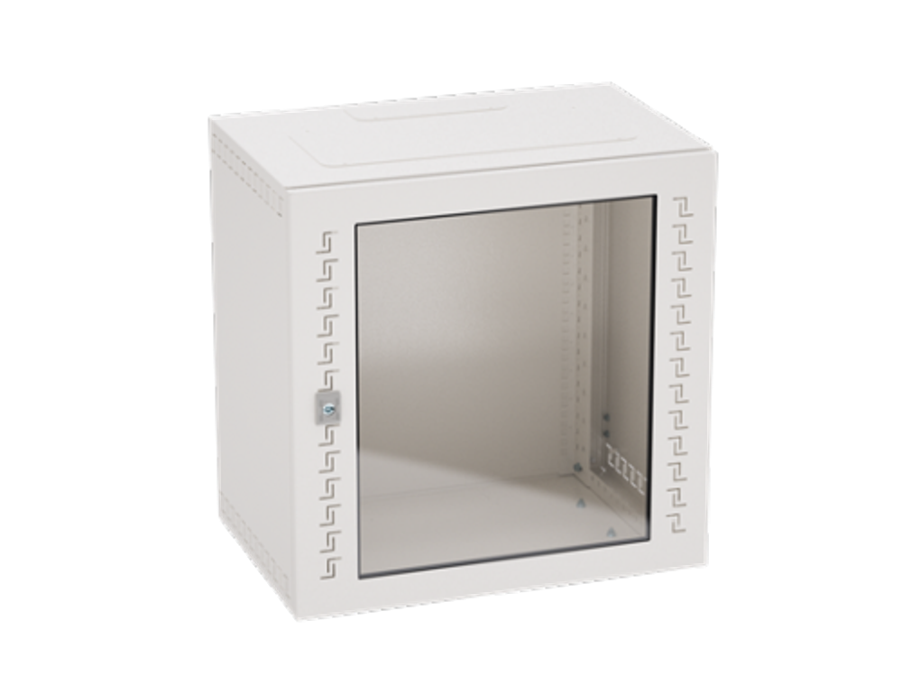 IT-корпус навесной STI 19&quot; 9U, 500х600х400, дверь с закаленным стеклом, RAL7035