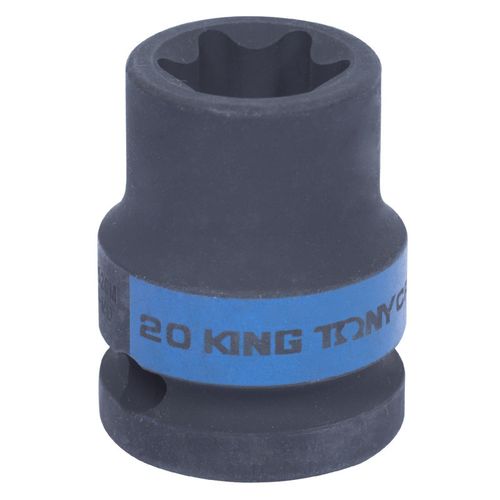 KING TONY (457520M) Головка торцевая ударная TORX Е-стандарт 1/2", E20