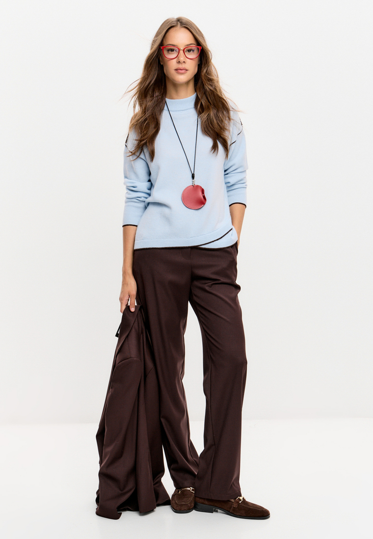 Джемпер с контрастными вставками