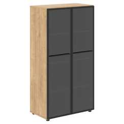 Шкаф со стеклянными дверьми LMC 80.2  800х430х1517 LOFTIS