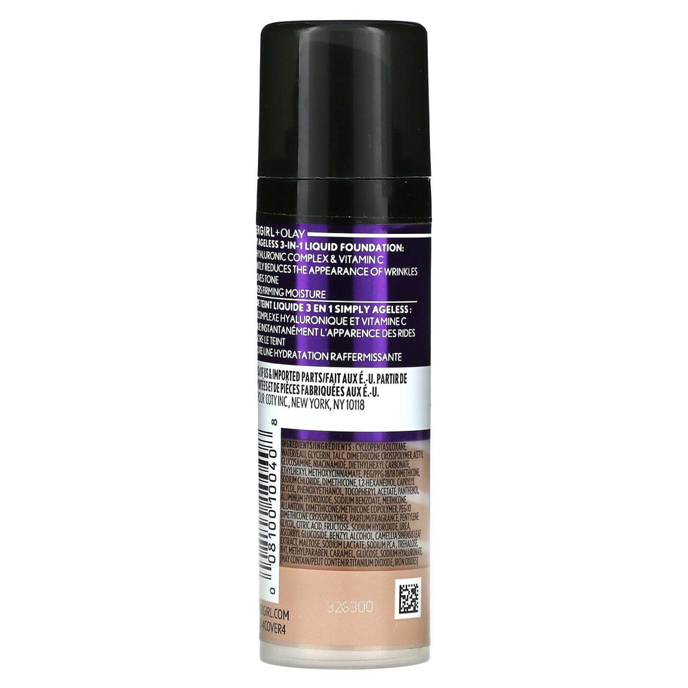 Covergirl, Olay Simply Ageless, тональный крем 3 в 1, оттенок 240 натуральный бежевый, 30 мл (1 жидк. унция)