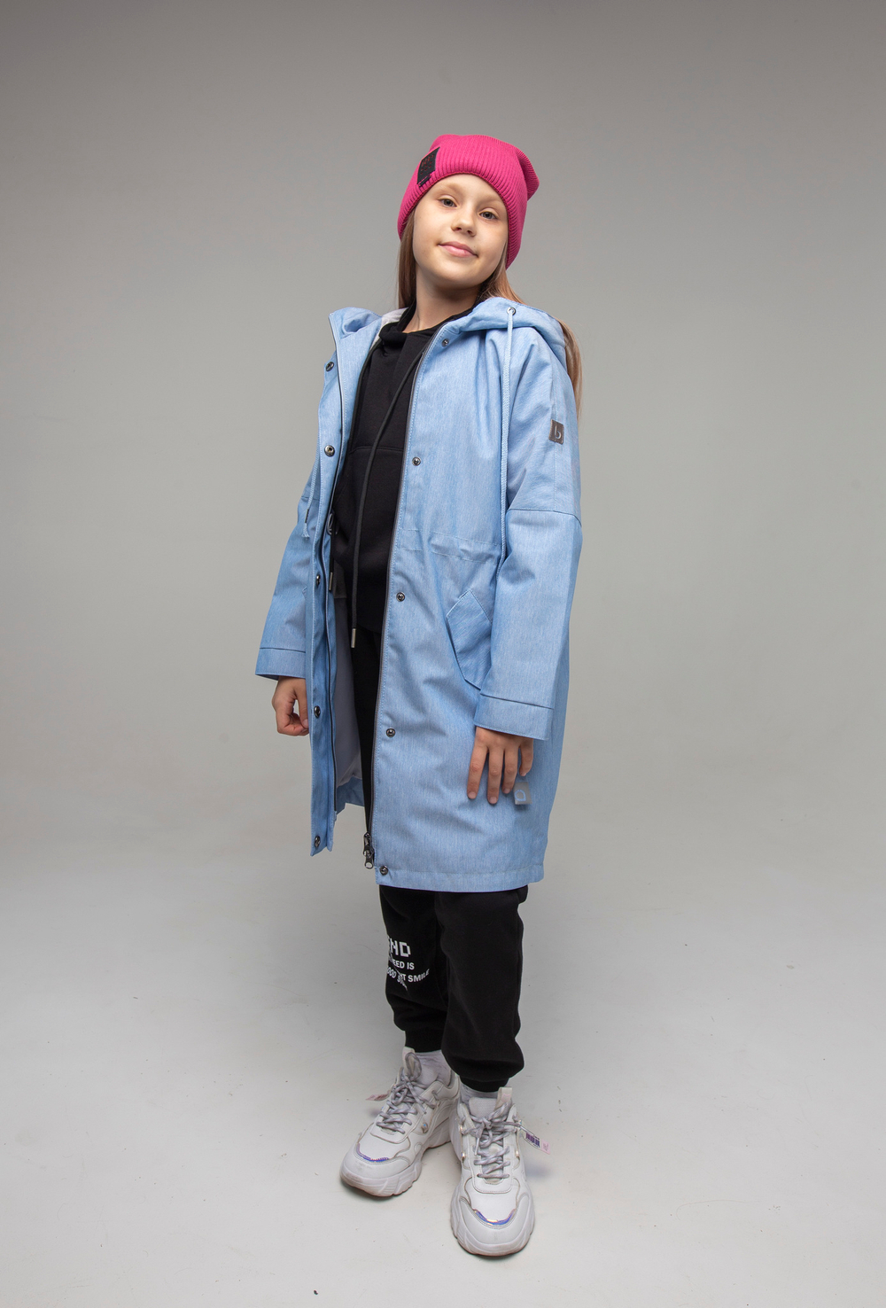 Парка-плащ для девочки "Рене"  402-21о-1