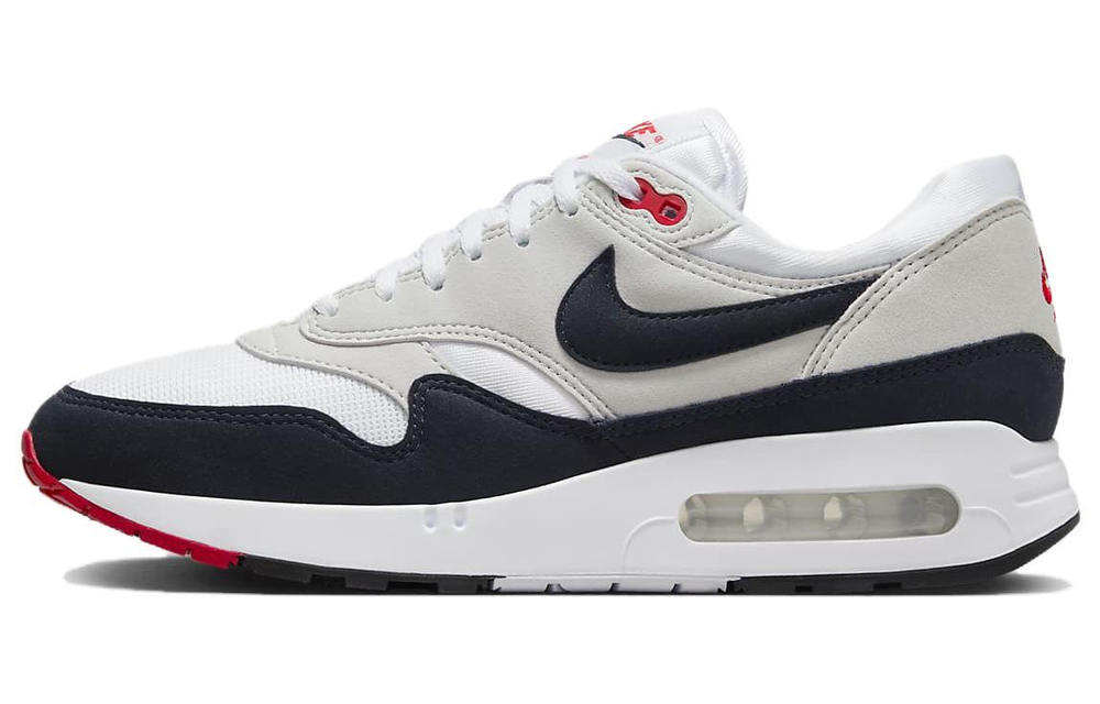 Nike Air Max 1'86 OG sports comfortable non-slip wear-resistant low-cut life casual shoes for men and women the same style black