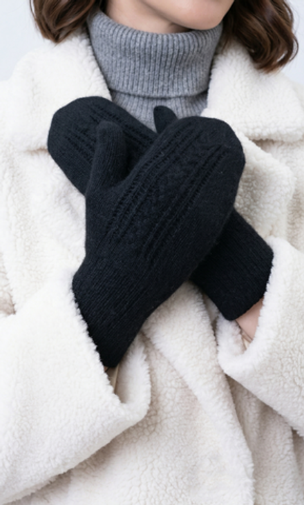 Варежки В003-07 черные