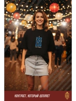 Футболка с вышивкой черная Газ Сила Сибири