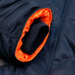 Куртка Аляска Alpha Slim Fit N-3B (т. синяя - r.blue/orange)