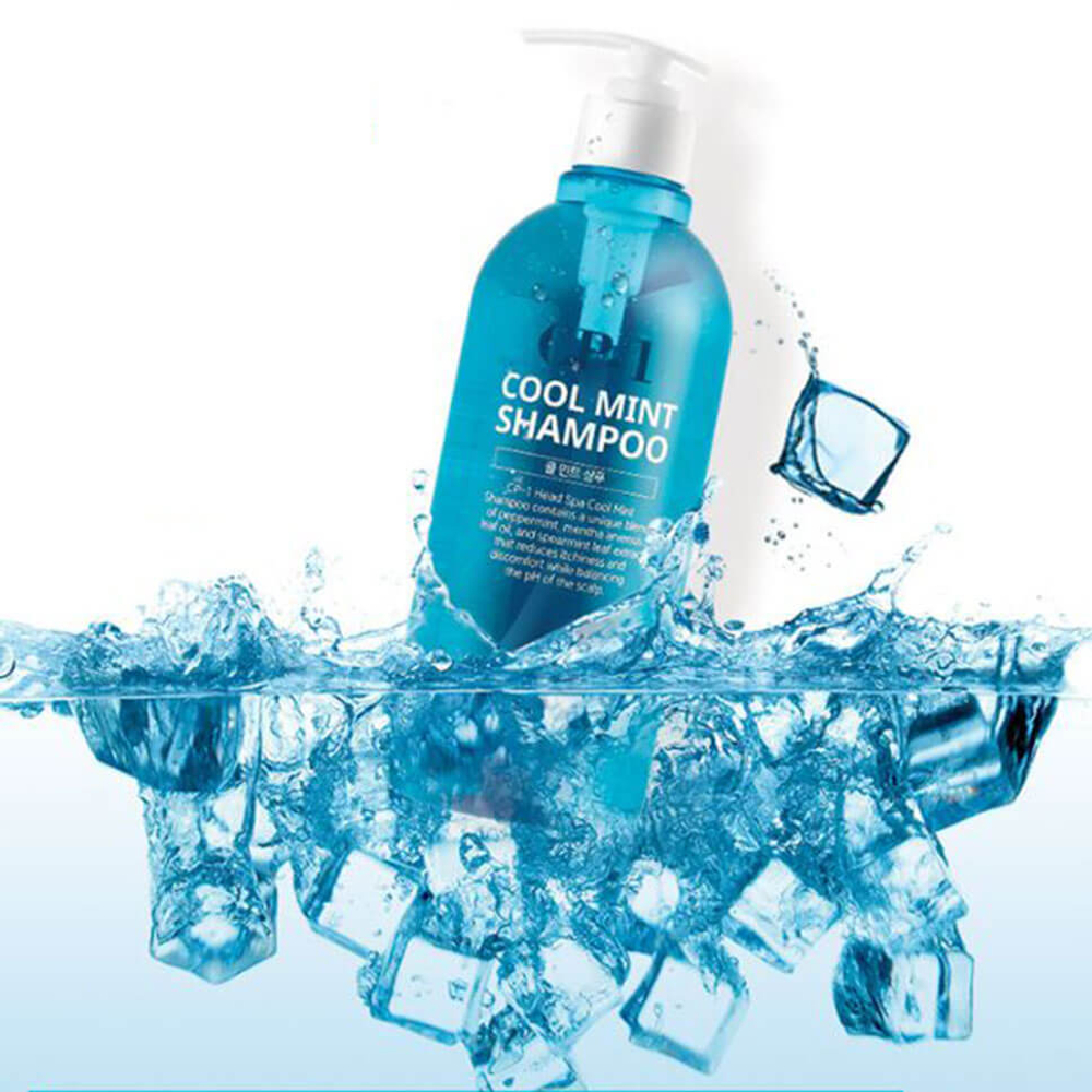 Охлаждающий шампунь с мятой CP-1 Head Spa Cool Mint Shampoo. Бессульфатный шампунь
