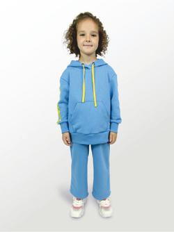Худи для детей, модель №1, рост 104 см, голубой