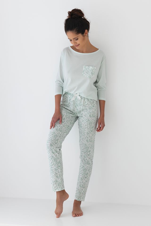 Пижама с прямыми брюками Flora