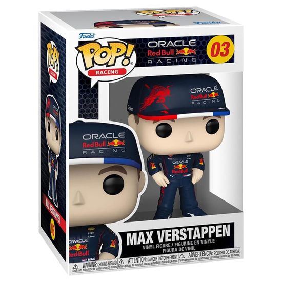 Фигурка Funko POP! Racing F1 Oracle RedBull Racing Max Verstappen (03) 72217 / Фигурка Фанко ПОП! в виде известного автогонщика, Макс Ферстаппен