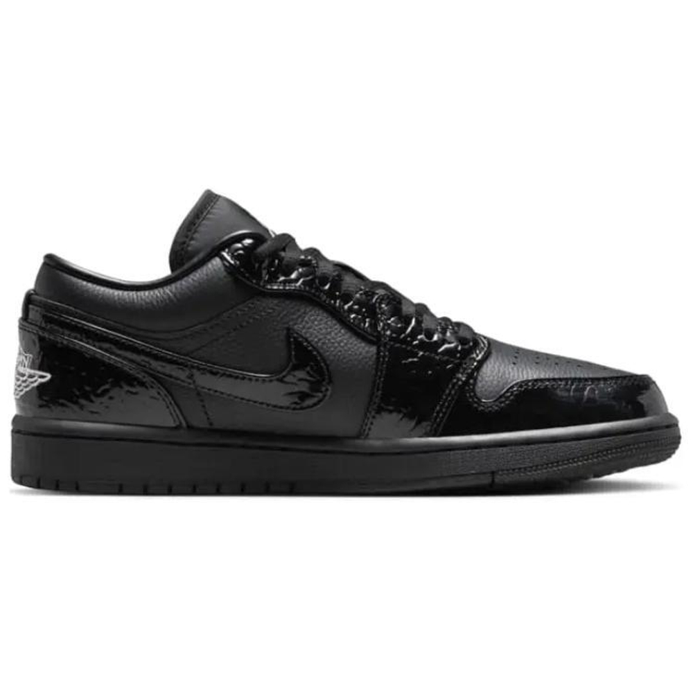 Кроссовки Jordan Air Jordan 1 Low Black Croc (Женская размерная сетка)