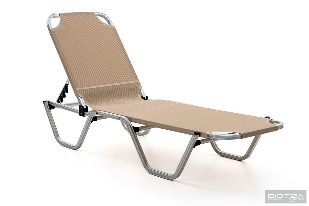 Шезлонг Biotza Dias алюминиевый, бежевый