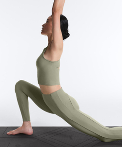 OYSHO Леггинсы Comfortlux с высокой посадкой в рубчик длиной до щиколоток, бледно-зеленый