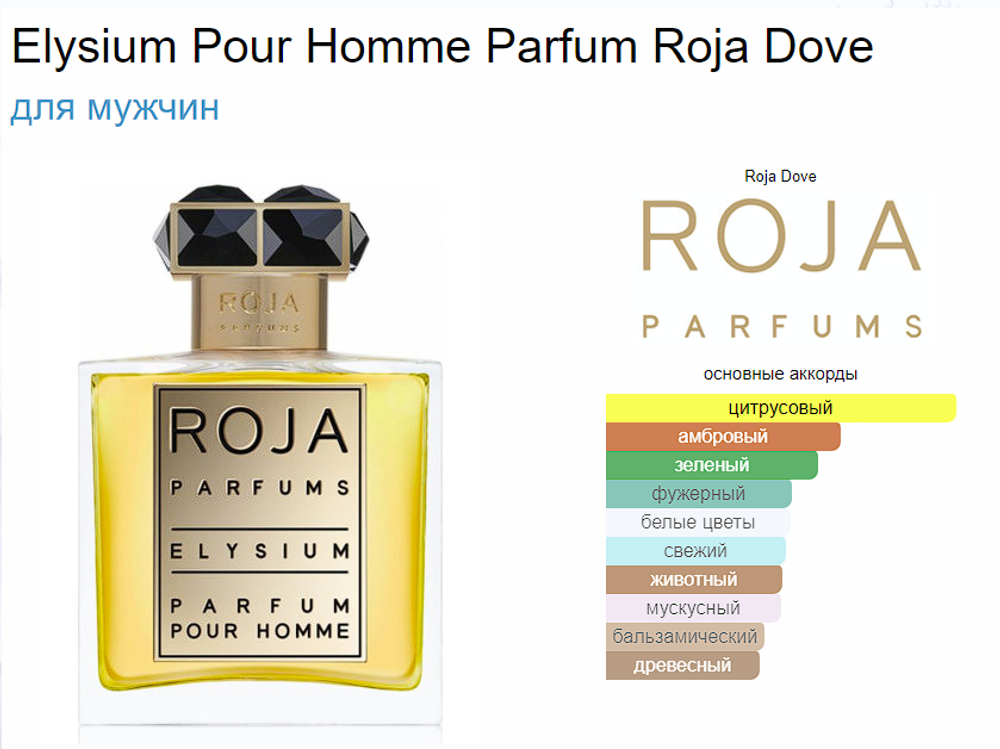 Roja Dove Elysium Pour Homme Parfum