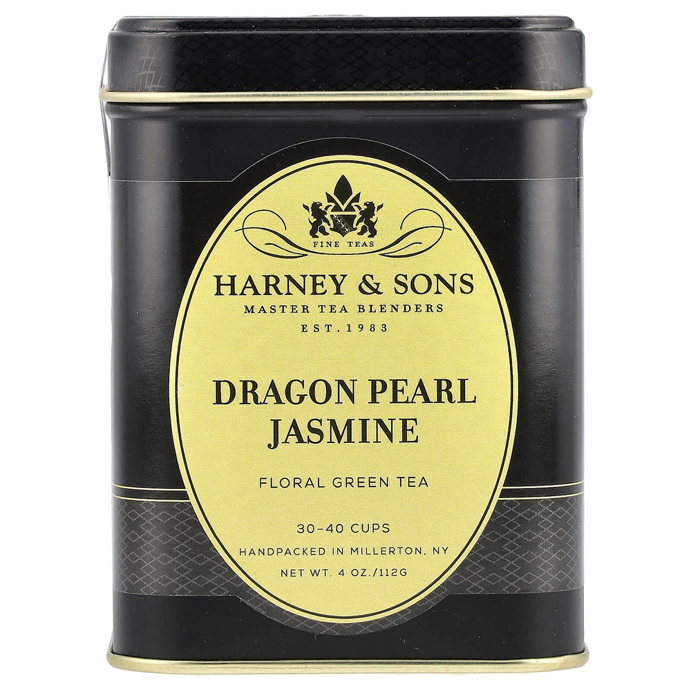 Harney & Sons, Dragon Pearl, жасмин, зеленый чай, 112 г (4 унции)