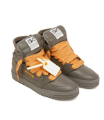 Кожаные кроссовки OFF-WHITE - графитовый(OMIA065S 24LEA004)