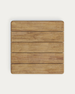 Уличный стол Esilda из зеленой стали и акации