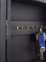 Ключница настенная "Прованс" 34*24*7см, из массива дерева с резной дверцей